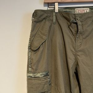 Vintage Abercrombie & Fitch Y2K Cargo Pants w/ Satin Detailing. Size 16